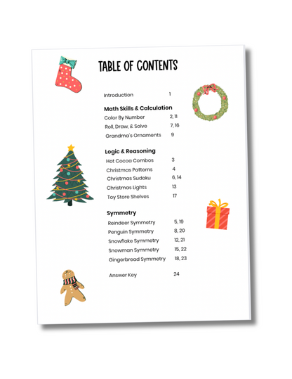 Christmas Math Activities: Patterns, Puzzles, Color-By-Number and More!