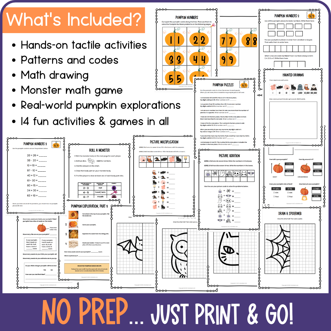 Halloween Math [ages 8-9]