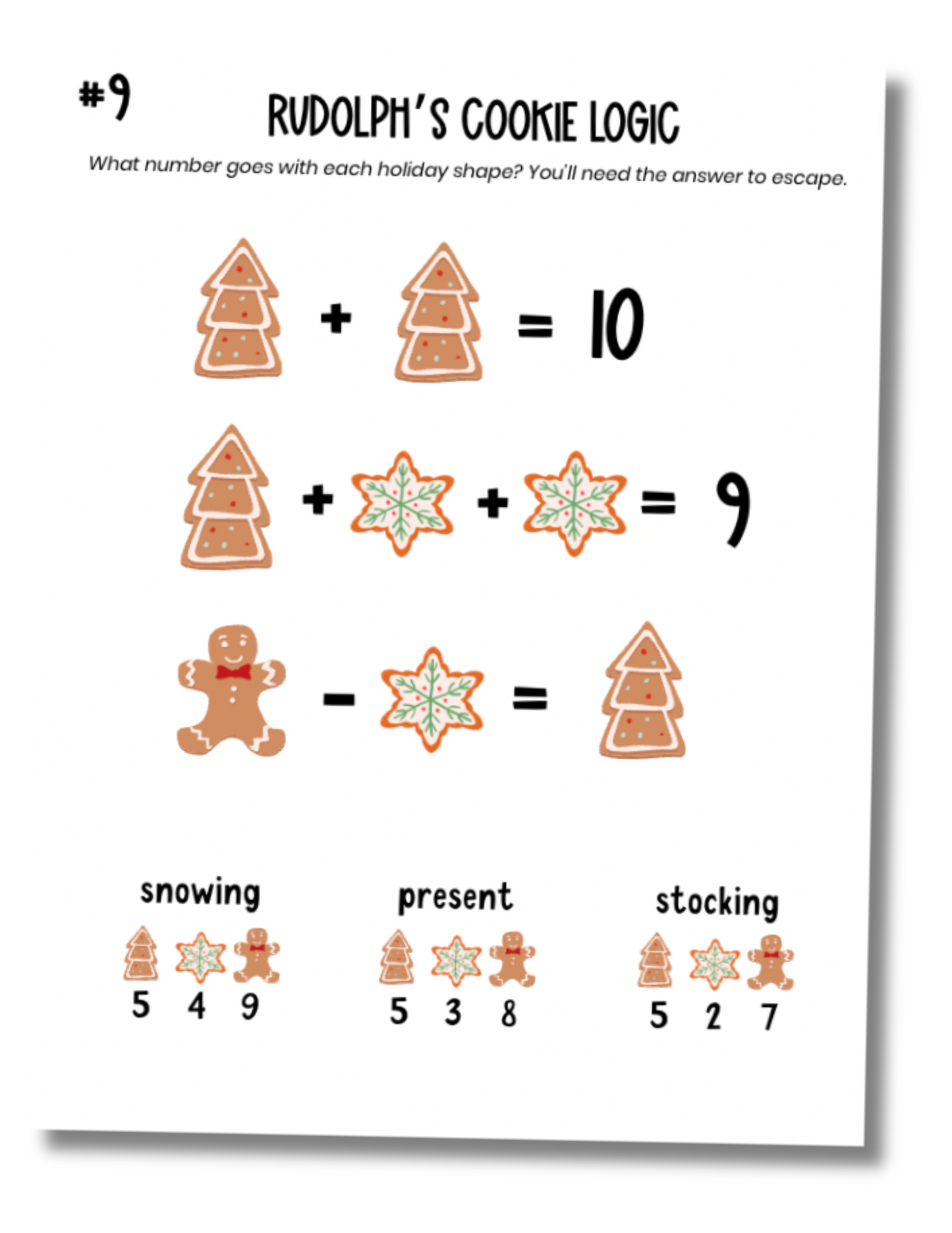 Reindeer Rescue: A Christmas Math Escape Adventure