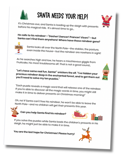 Reindeer Rescue: A Christmas Math Escape Adventure
