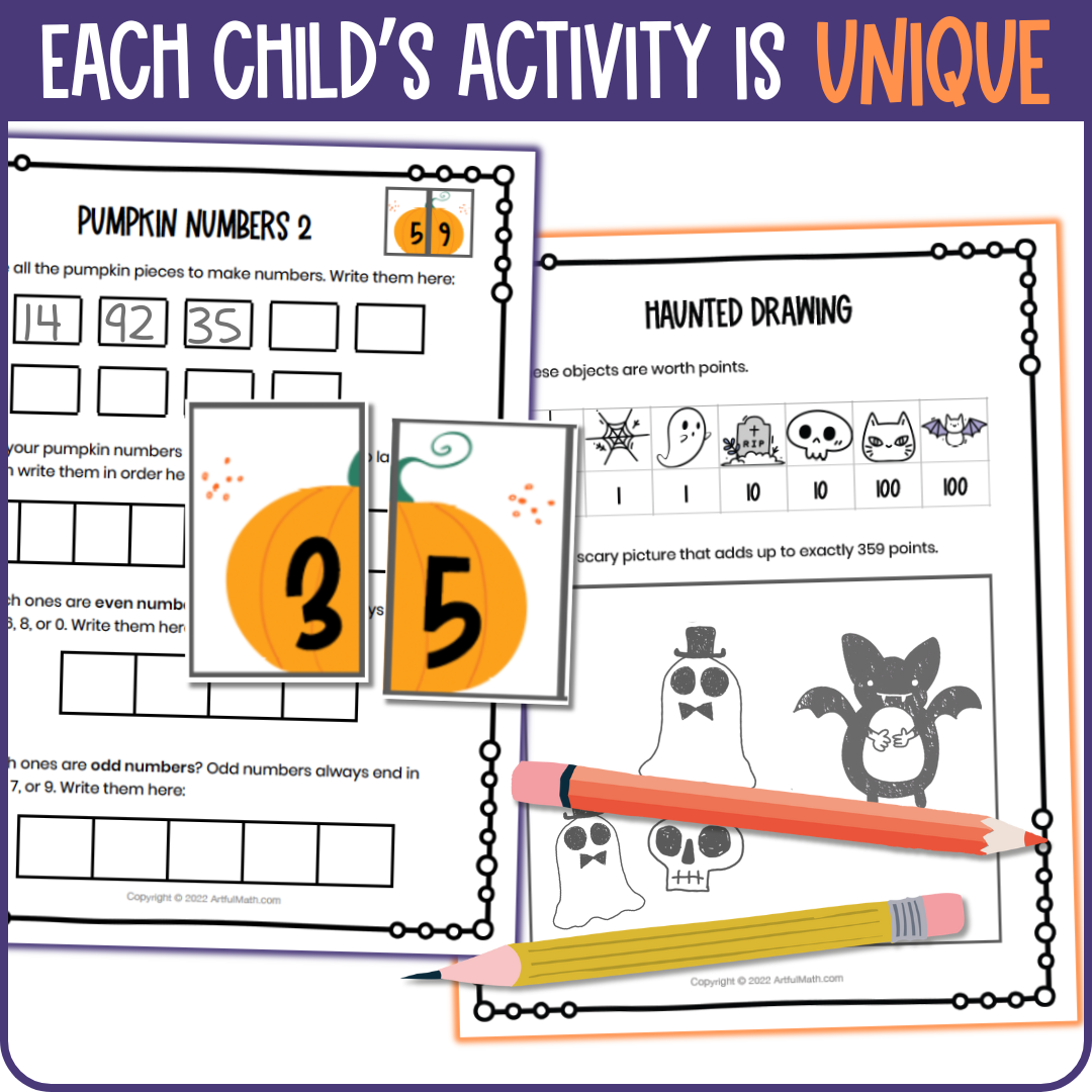 Halloween Math [ages 6-7]