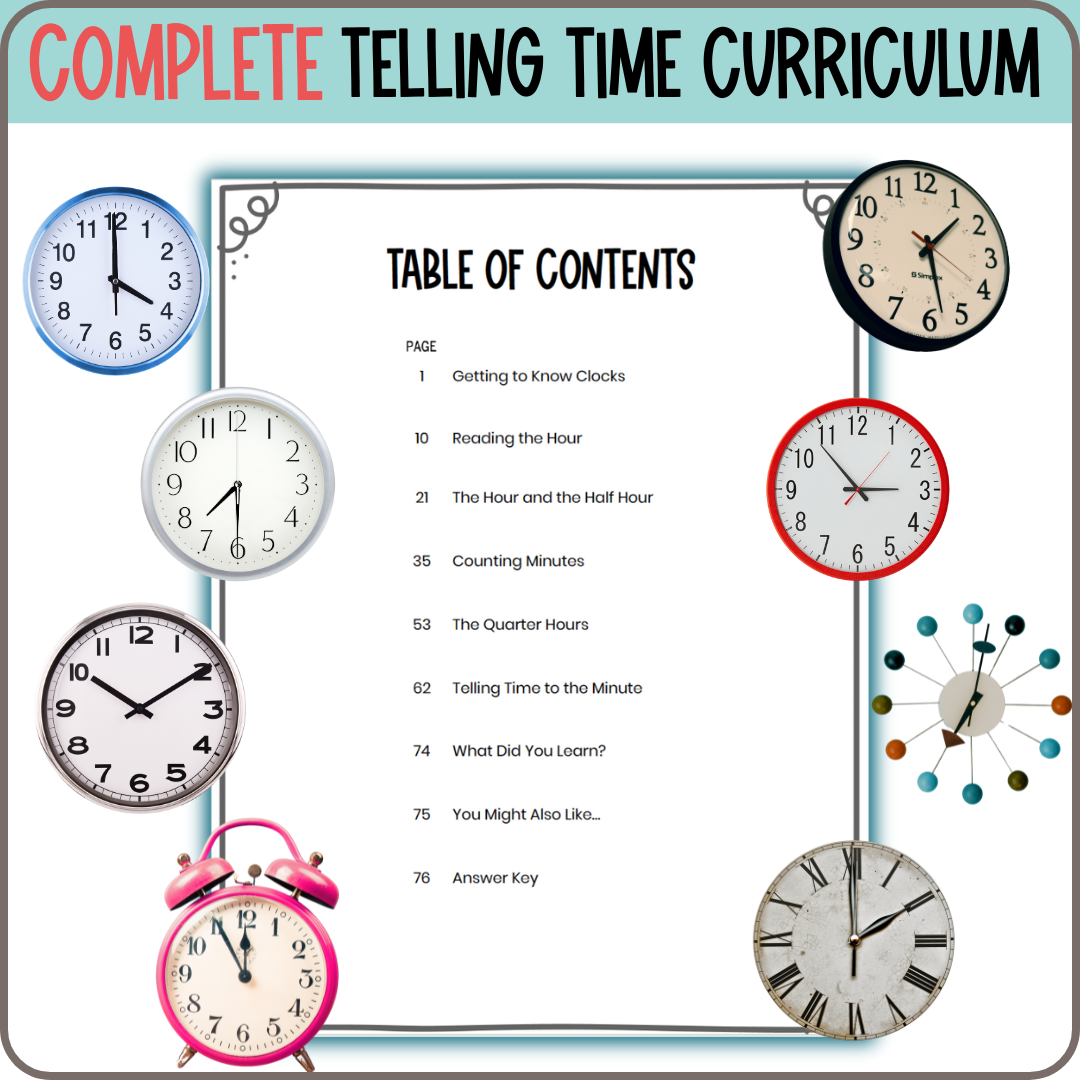 Telling Time: A Real-World Activity Book [74 pages]
