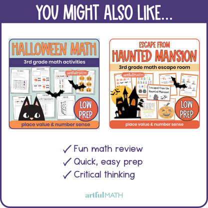 Halloween Math [ages 6-7]