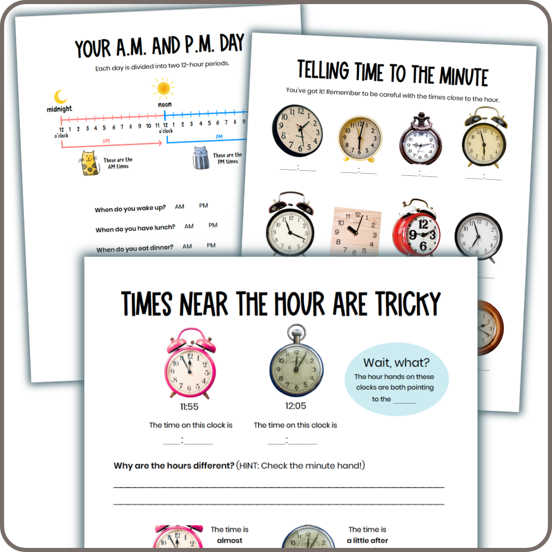 Telling Time: A Real-World Activity Book [74 pages]