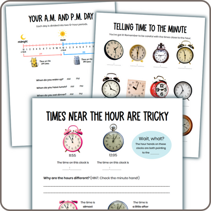 Telling Time: A Real-World Activity Book [74 pages]