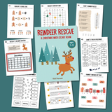 Christmas Math Bundle [Grab & Go Christmas Math + Reindeer Rescue Escape Room]