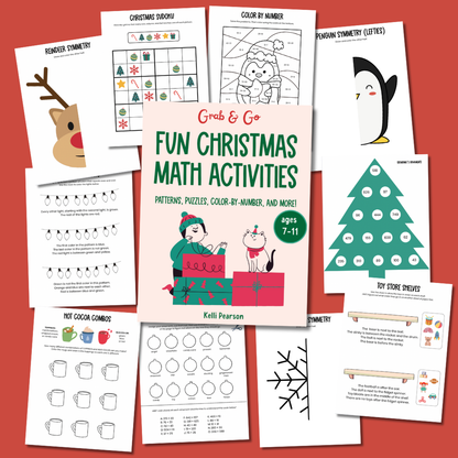 Christmas Math Bundle [Grab & Go Christmas Math + Reindeer Rescue Escape Room]