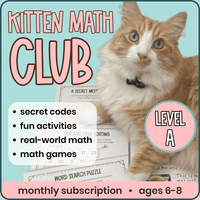 Kitten Math Club - Level A (ages 6-8)