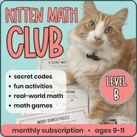 Kitten Math Club - Level B (Ages 9-11)