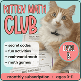 Kitten Math Club - Level B (Ages 9-11)