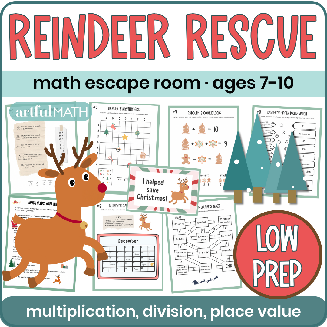 Reindeer Rescue: A Christmas Math Escape Adventure