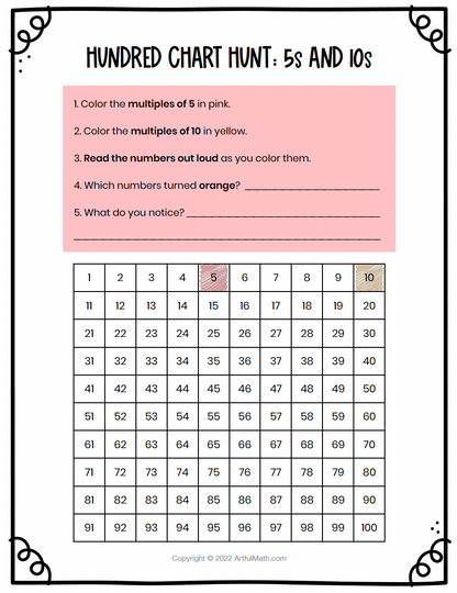 Multiplication Facts x5 x10
