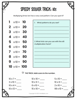 Multiplication Facts x5 x10