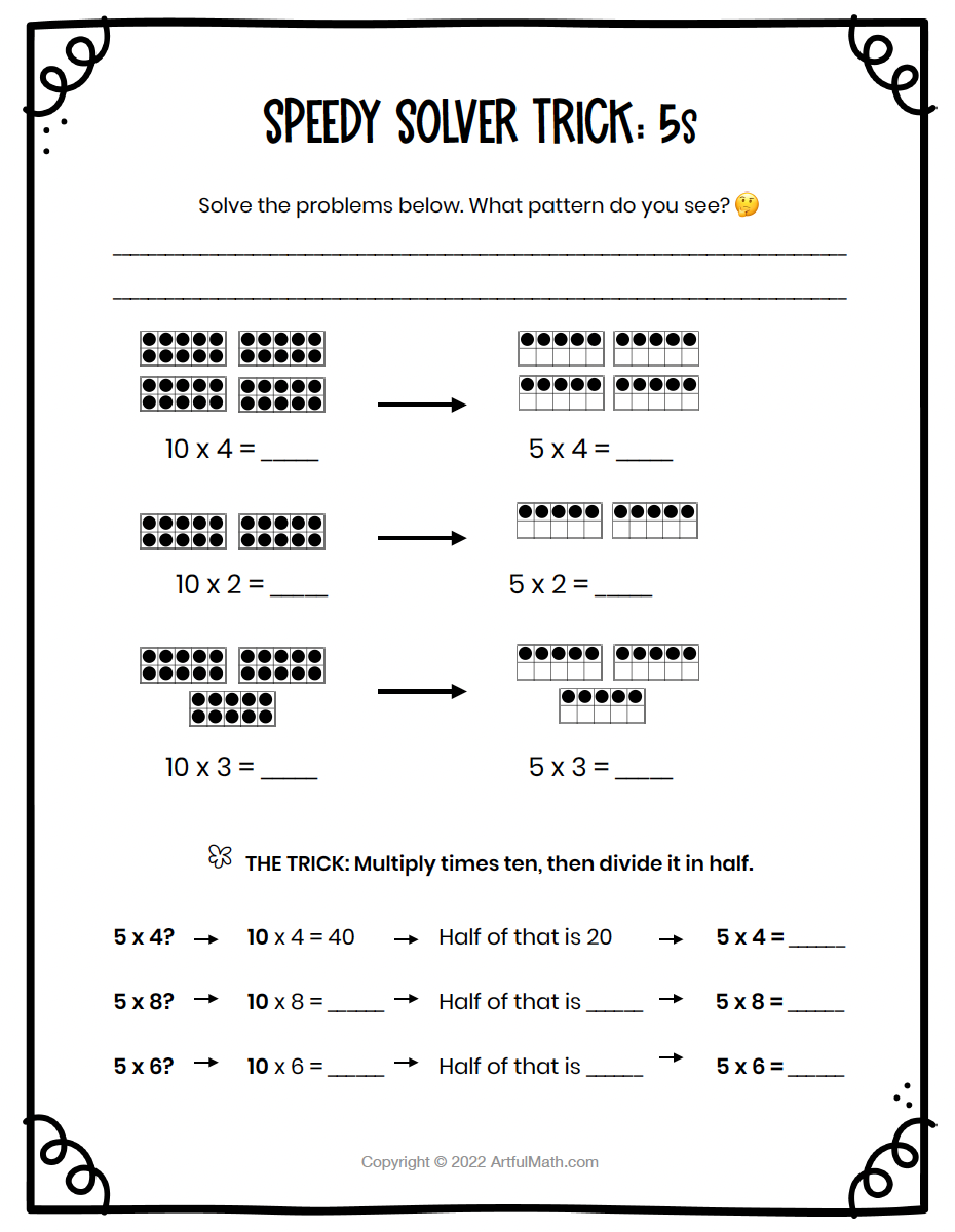 Multiplication Facts x5 x10
