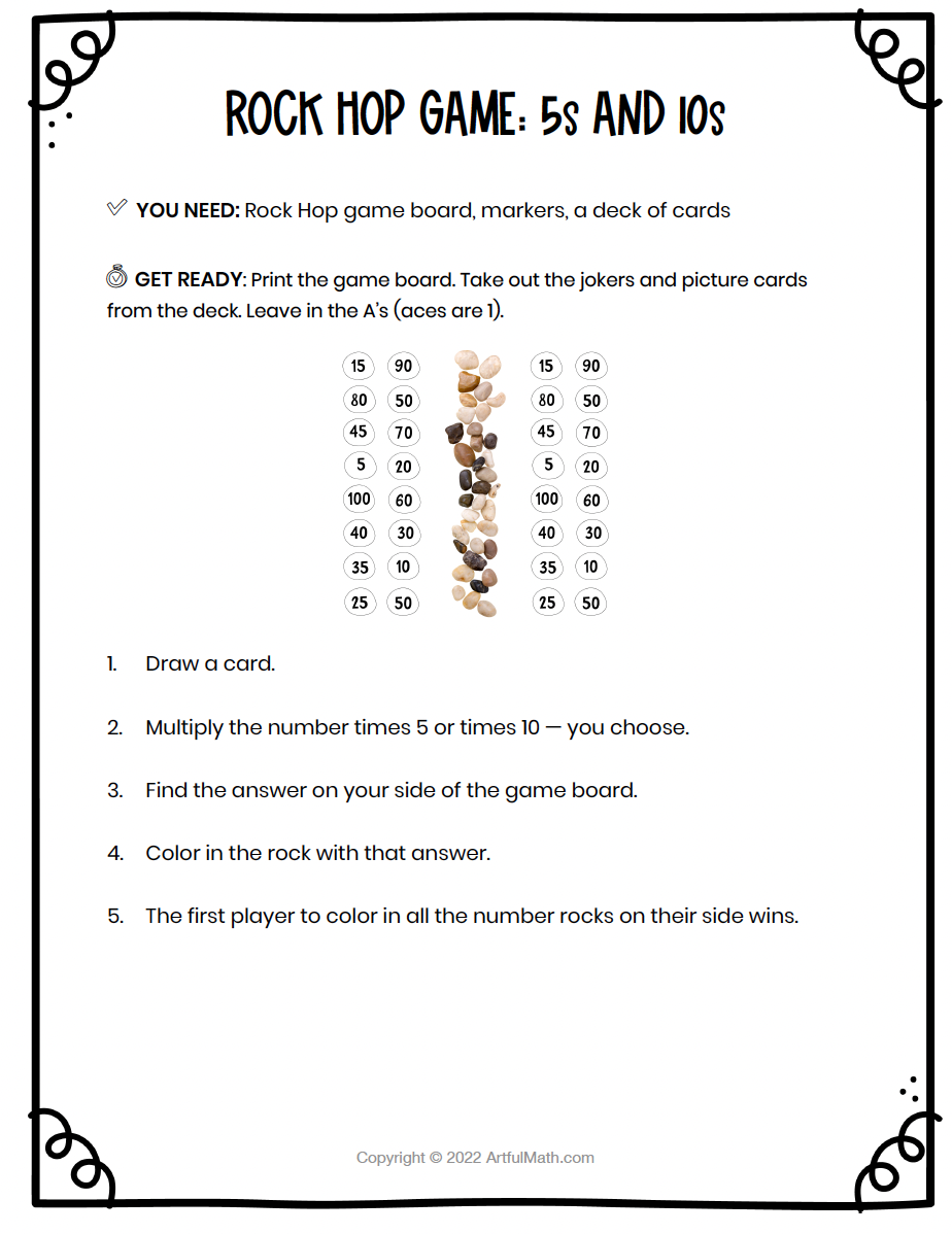 Multiplication Facts x5 x10