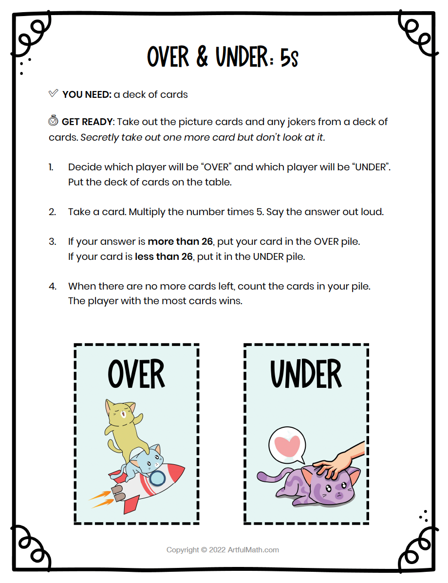 Multiplication Facts x5 x10