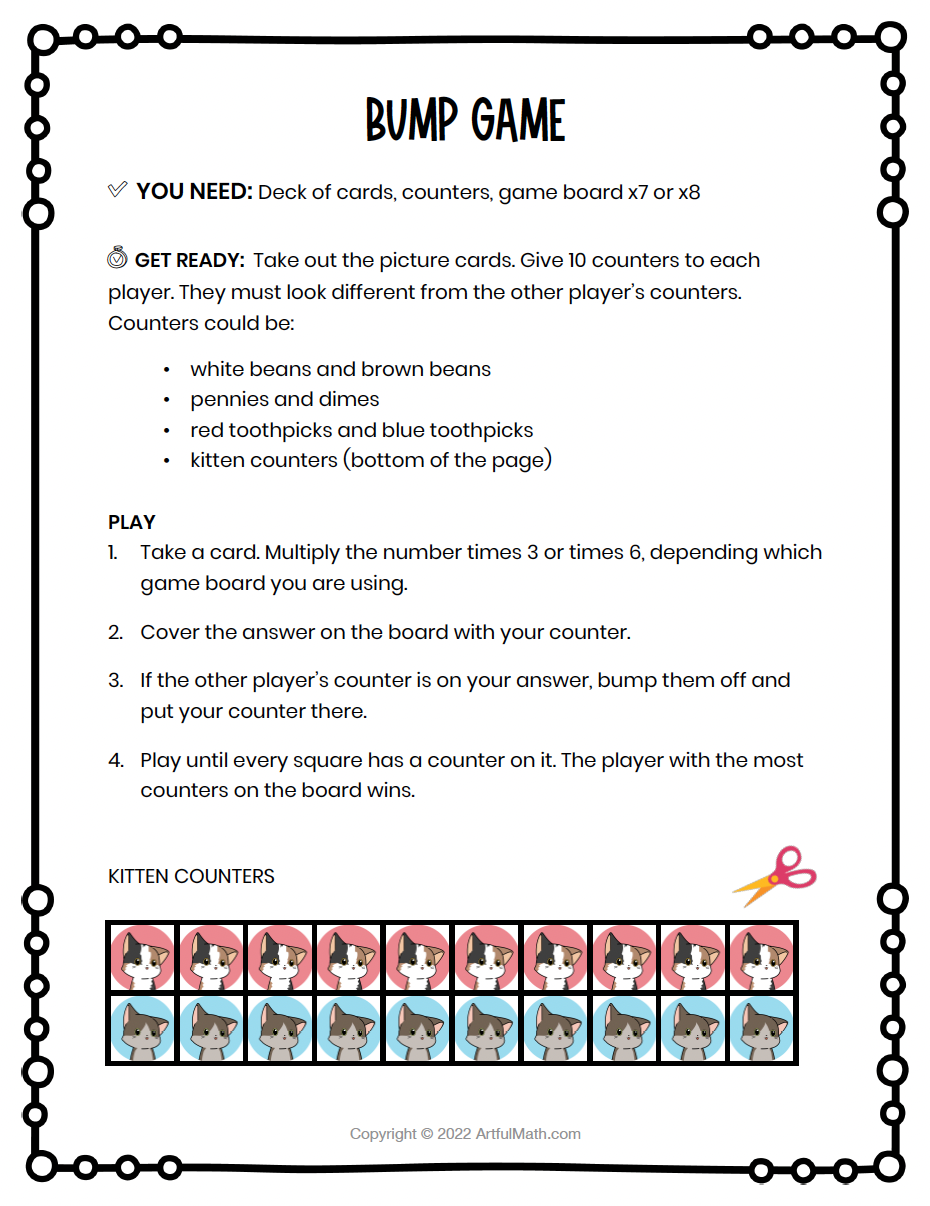 Multiplication Facts x7 x8