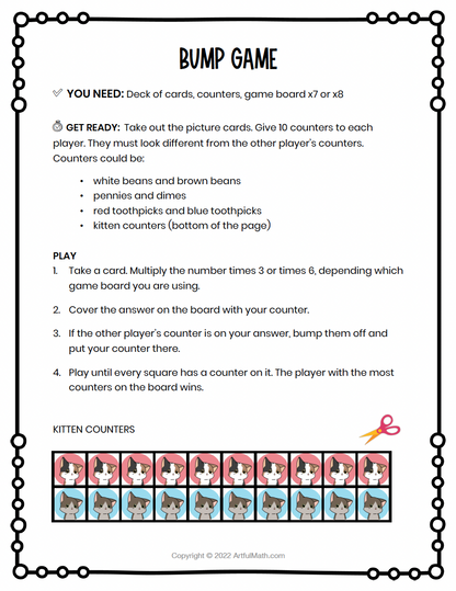Multiplication Facts x7 x8