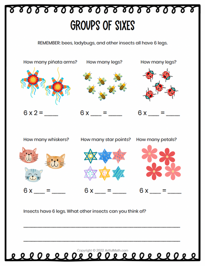 Multiplication Facts x3 x6