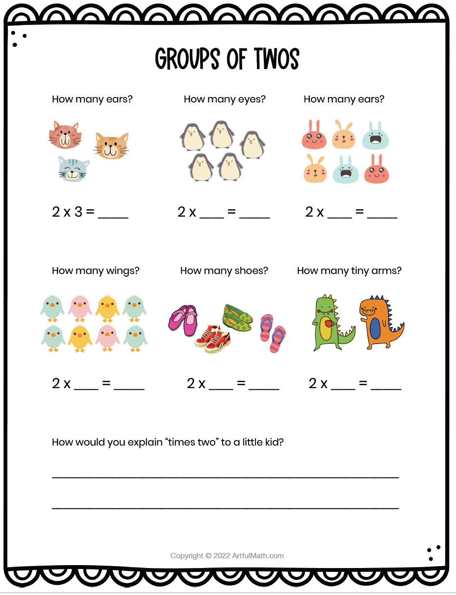 Multiplication Facts x2 x4
