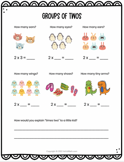 Multiplication Facts x2 x4