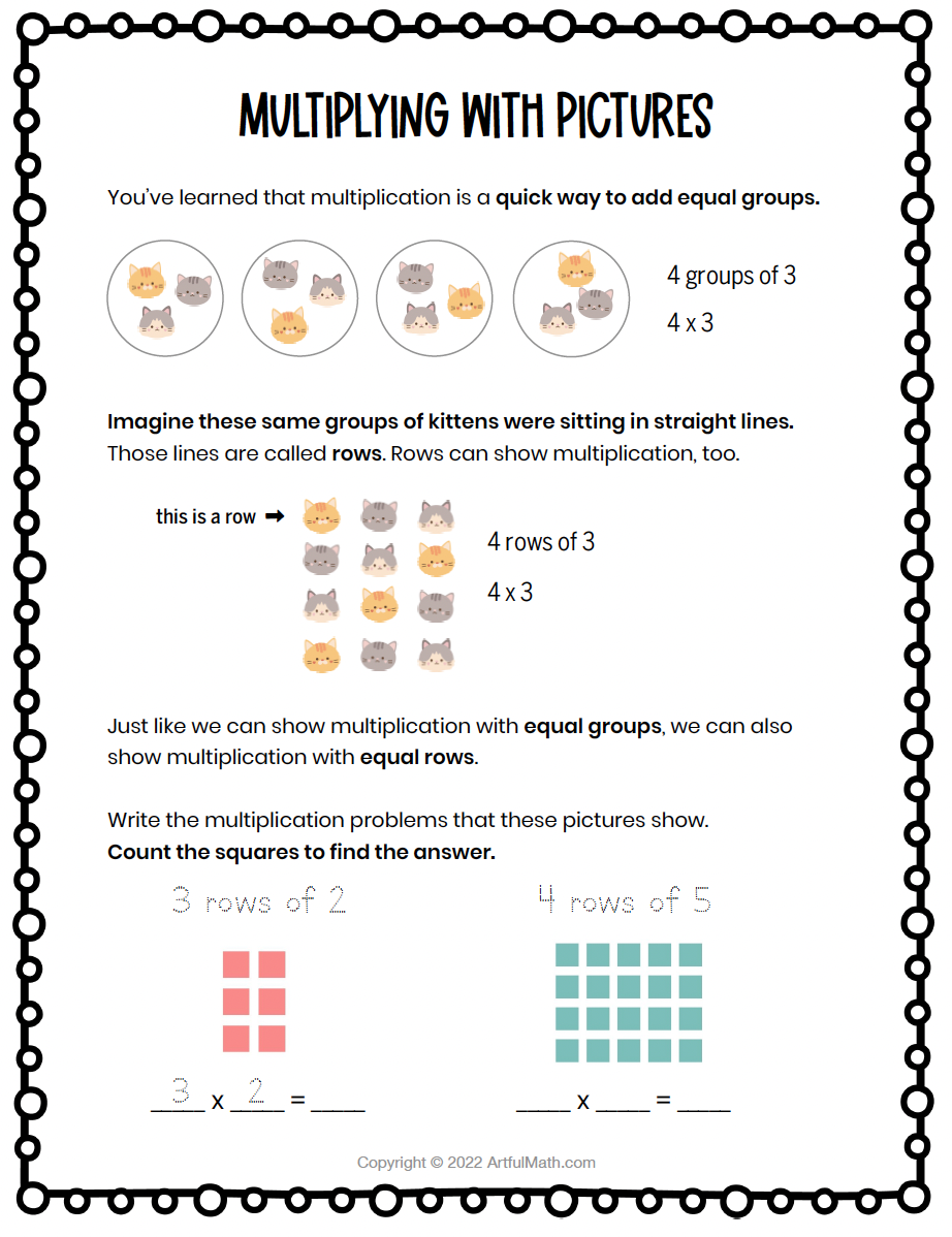 Intro to Multiplication: Making Sense of Multiplication Facts