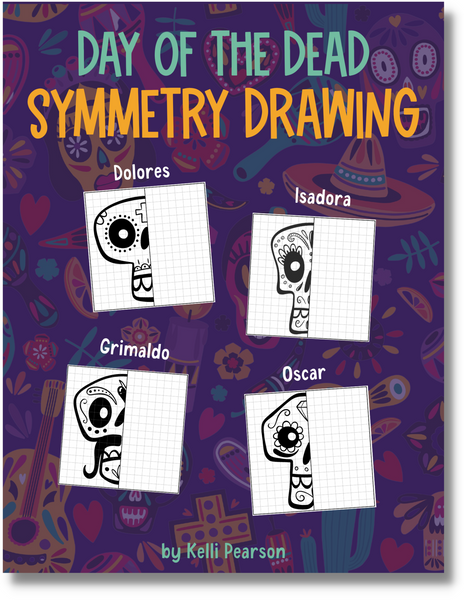 Day of the Dead Symmetry Drawing