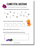 Fun questions to help kids discover the Fibonacci sequence in flowers.