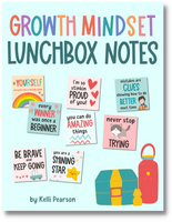 Growth Mindset Lunchbox Notes