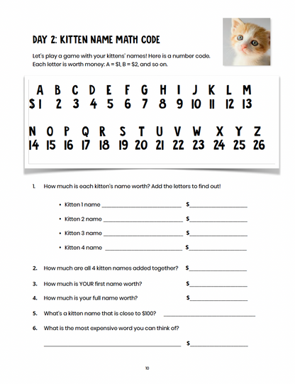 Kitten Math: The World's Most Adorable Math Project