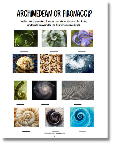 archimedean spiral in nature